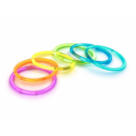 Barras | Pulseras luminosas fluorescentes 100 Unidades