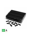 Biodegradable Black Rectangular Paper Confetti