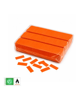 Biodegradable Orange Rectangular Paper Confetti