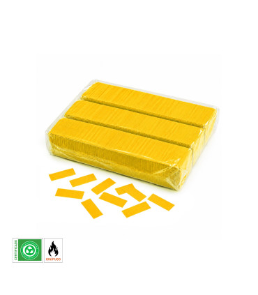 Yellow Biodegradable Rectangular Paper Confetti