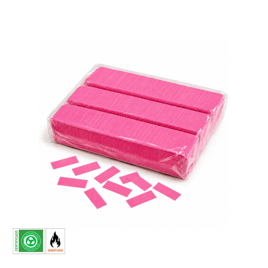 Pink Biodegradable Rectangular Paper Confetti