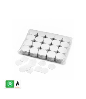 Biodegradable white paper confetti petals