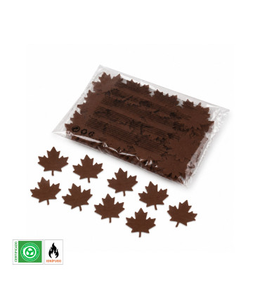 Brown Leaf Paper Confetti