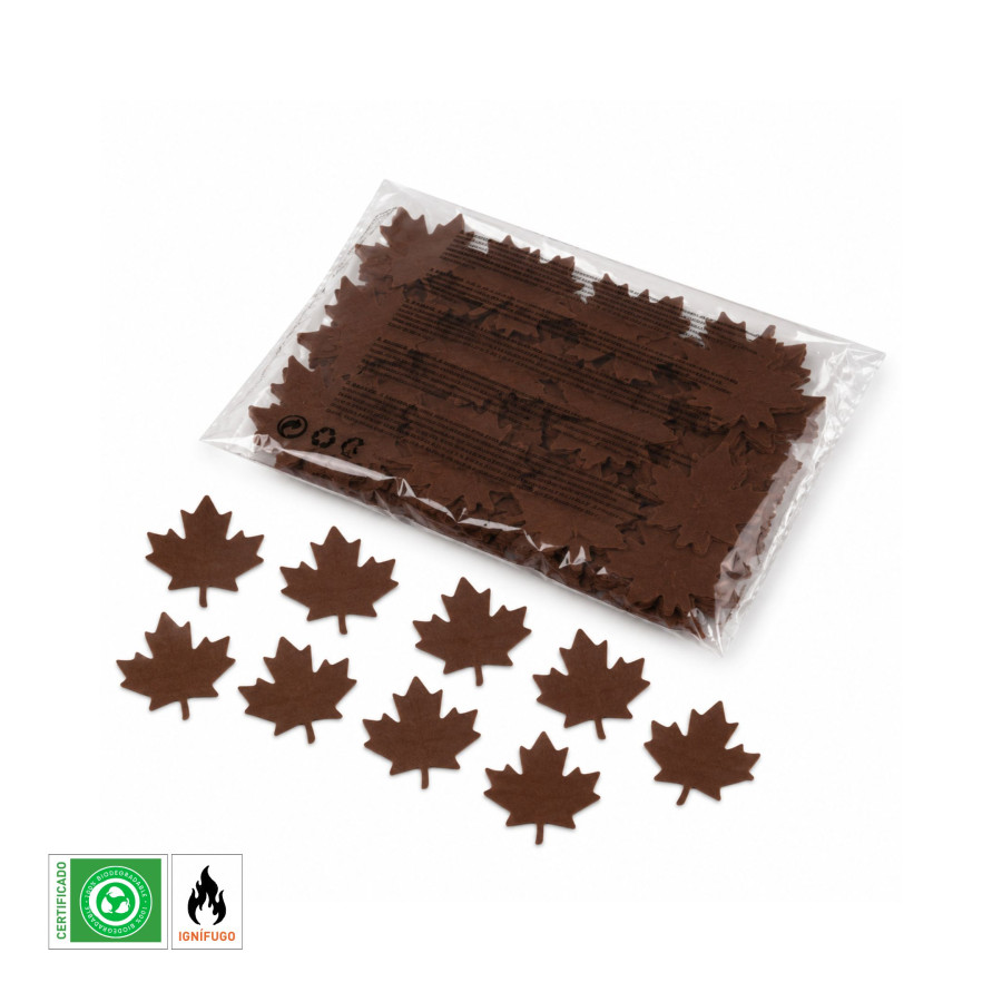 Brown Leaf Paper Confetti