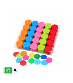 Multicoloured round paper confetti Biodegradable