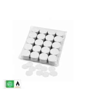 White Biodegradable Round Paper Confetti