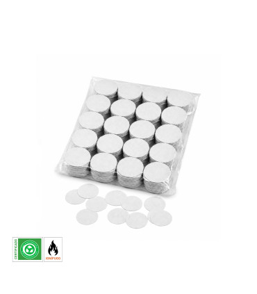 White Biodegradable Round Paper Confetti