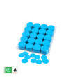 Light blue biodegradable round paper confetti