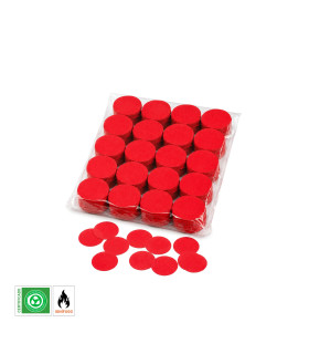 Red Biodegradable Round Paper Confetti