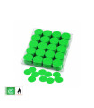 Light green biodegradable round paper confetti