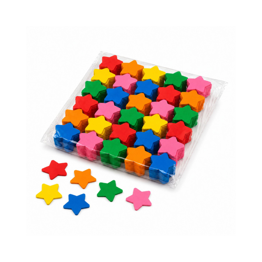 Confeti papel estrellas multicolor Biodegradable