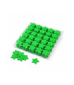 Light green biodegradable star confetti