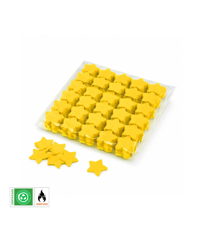 Yellow Biodegradable Star Confetti