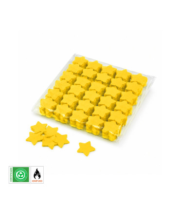 Yellow Biodegradable Star Confetti