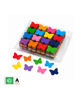 Multicoloured butterfly paper confetti Biodegradable