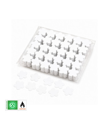 Confeti papel flores Blanco Biodegradable