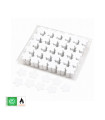 Biodegradable white paper flower confetti