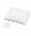 Biodegradable white square paper confetti