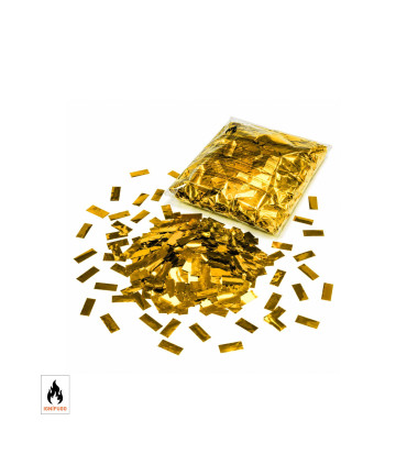 Gold rectangular metallic confetti