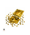 Confeti metalizado rectangular oro