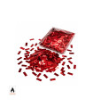 Red rectangular metallic confetti
