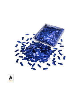 Blue rectangular metallic confetti