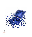 Blue rectangular metallic confetti