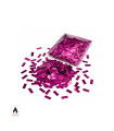 Confeti metalizado rectangular rosa