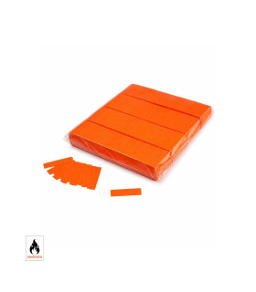 Confeti papel fluor naranja Biodegradable