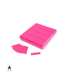 Biodegradable pink fluorescent paper confetti