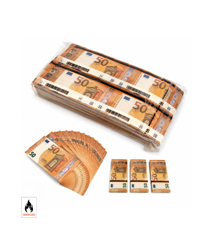 Confeti Rectangular Billetes 50 €