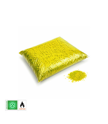 Micro Confeti Papel Amarillo Biodegradable