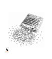 Silver square metallic confetti