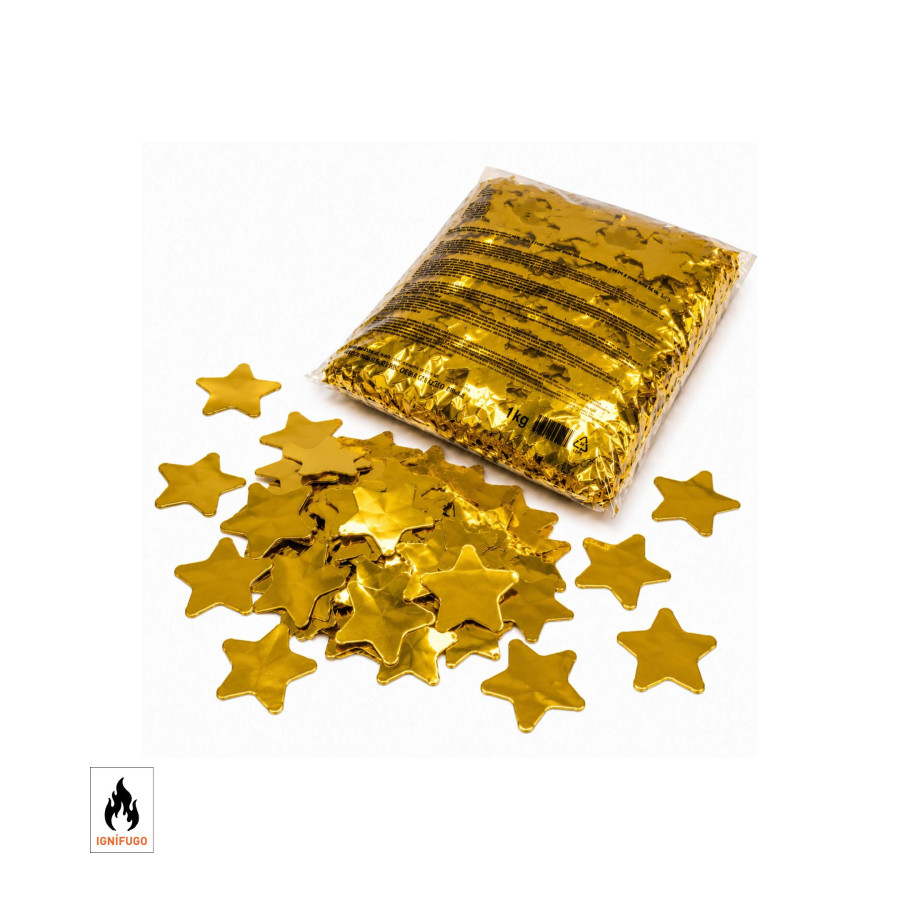 Gold star metallic confetti