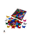 Multicoloured metallic butterfly confetti