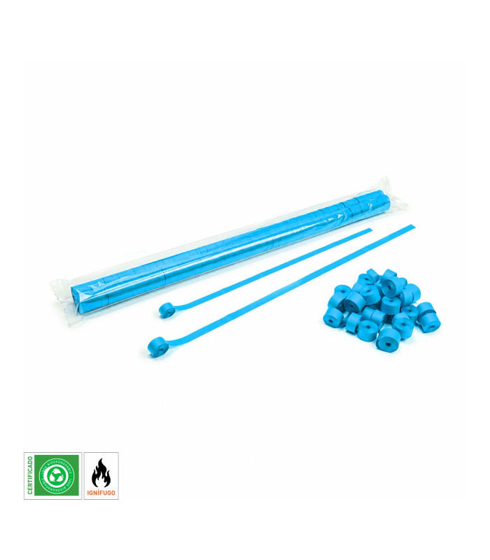 Paper streamer 5 x 0.85 m. light blue