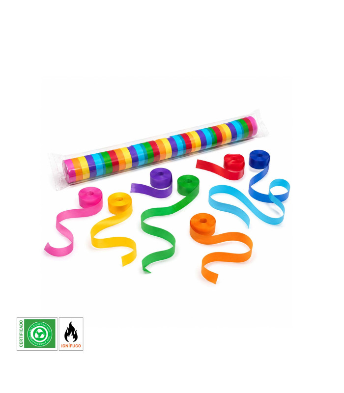 Serpentina papel 10 m. x 1,5 cm. multicolor Biodegradable