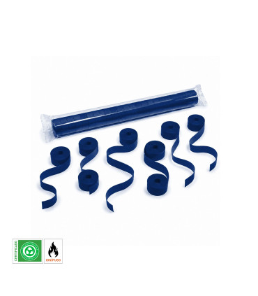 Paper streamer 10 m x 1.5 cm, blue, biodegradable