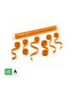 Serpentina papel 10 m. x 1,5 cm. naranja Biodegradable