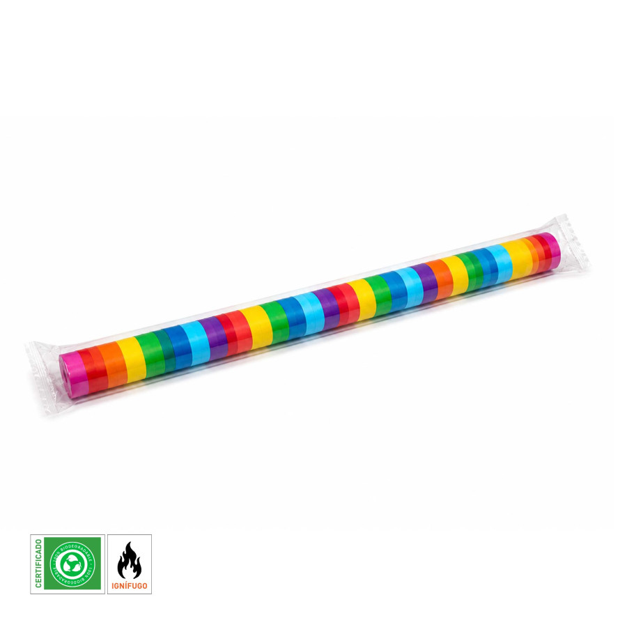 Serpentina papel 10 m. x 5 cm. multicolor Biodegradable