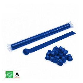Paper streamer, 10 m x 5 cm, blue, biodegradable