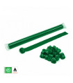 Paper streamer 10 m x 5 cm, green, biodegradable