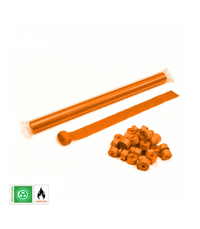 Paper streamer 10 m. x 5cm. orange