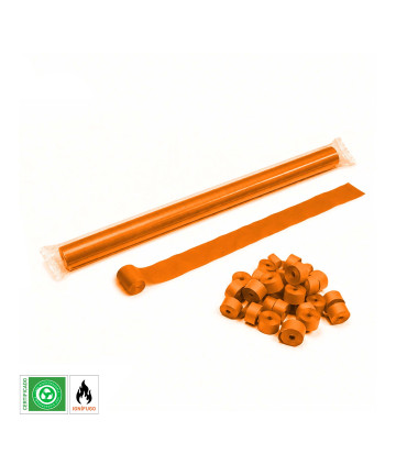Serpentina papel 10 m. x 5 cm. naranja Biodegradable
