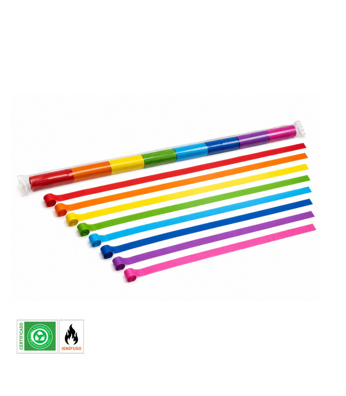 Paper streamer 20 m. x 5cm. multicolored