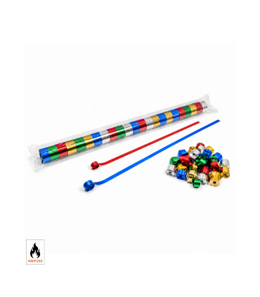 Metal streamer, 5 x 0.85 m, multicoloured