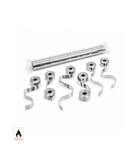 Serpentina metal 10 m. x 1,5 cm. plata