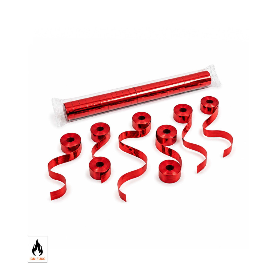 Metal serpentine 10 m. x 1.5cm. red
