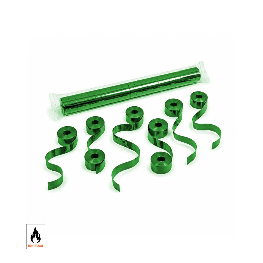 Metal serpentine 10 m. x 1.5cm. green