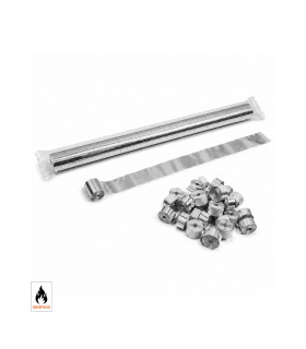 Metal serpentine 10 m. x 5cm. silver